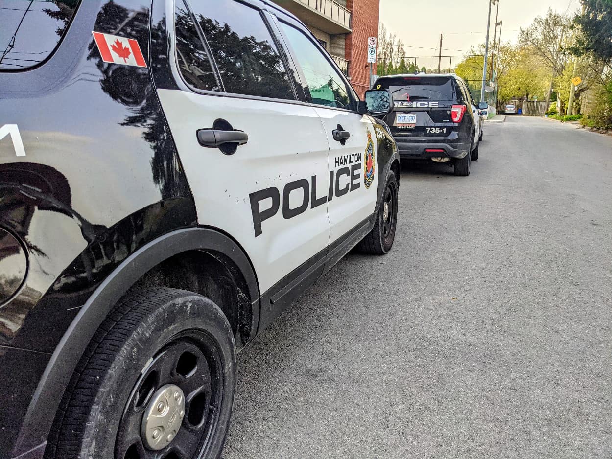 Hamilton police cruiser suv