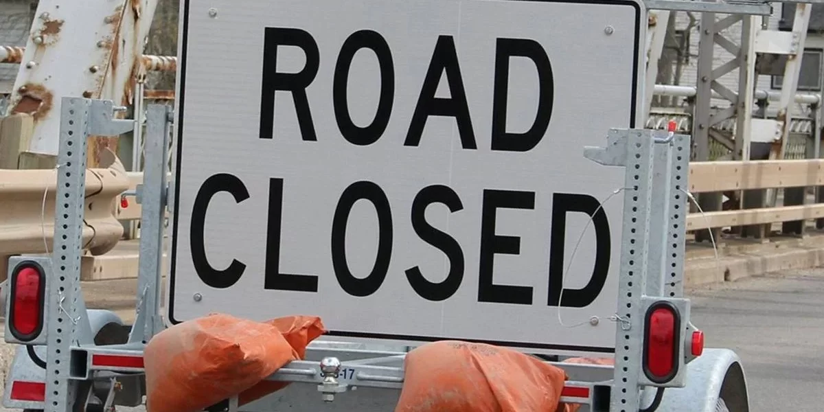 road closed Burlington Canada July