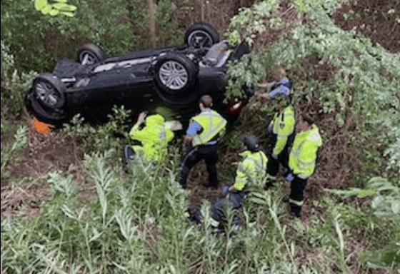 Hamilton, 3, car, crash, Highway, OPP.