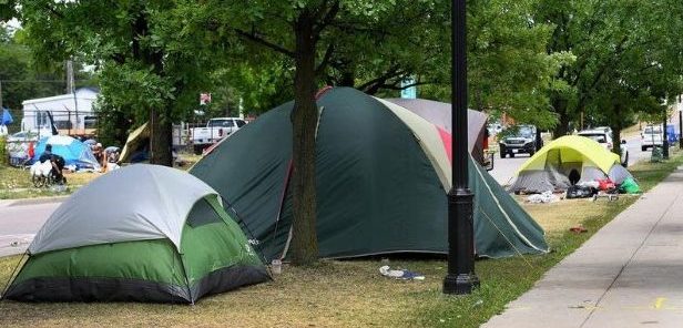 Ontario, Hamilton, police, Encampment Engagement Team, tent, fire, saved