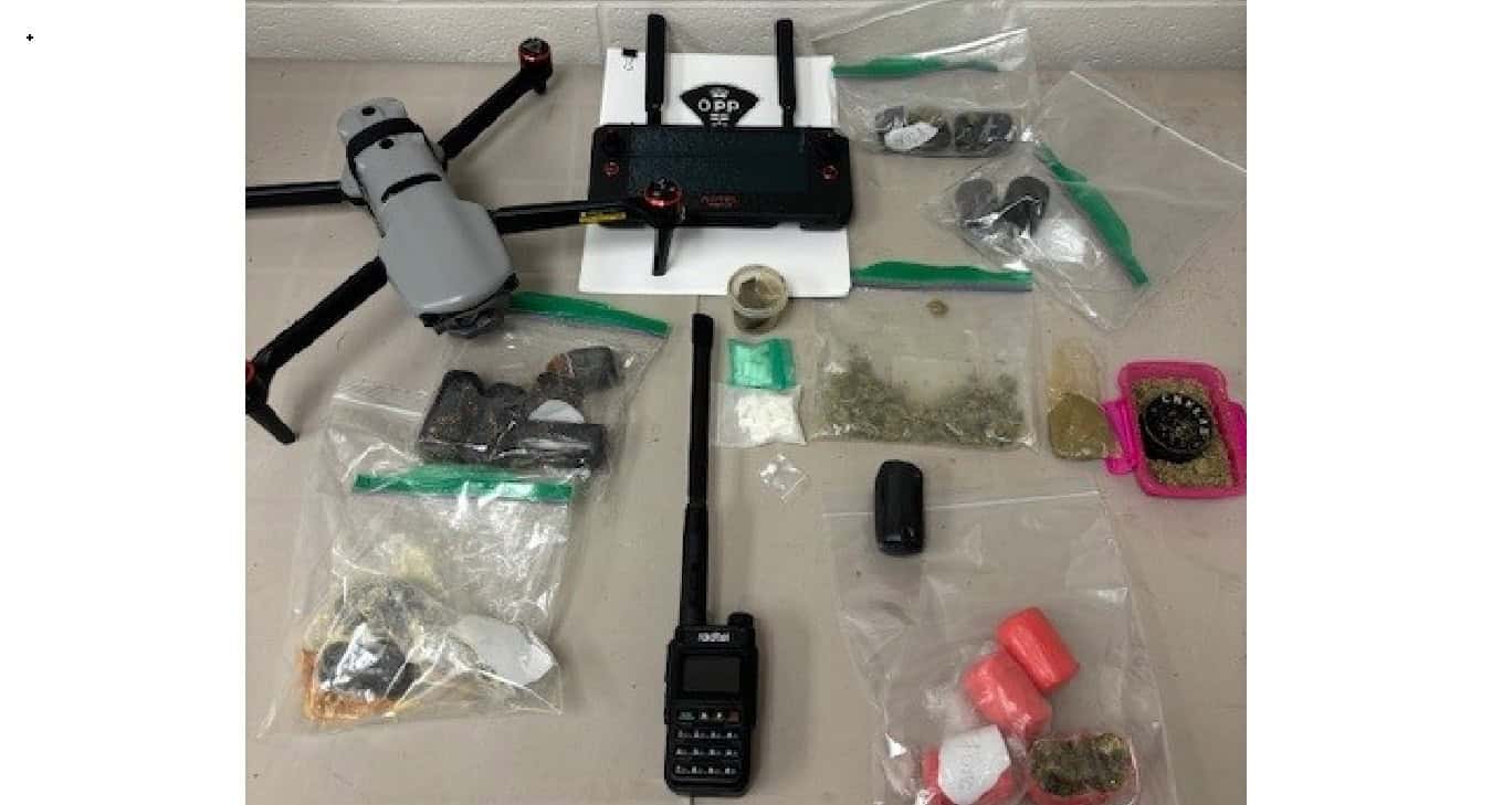 Drug drone arrests in Ontario.