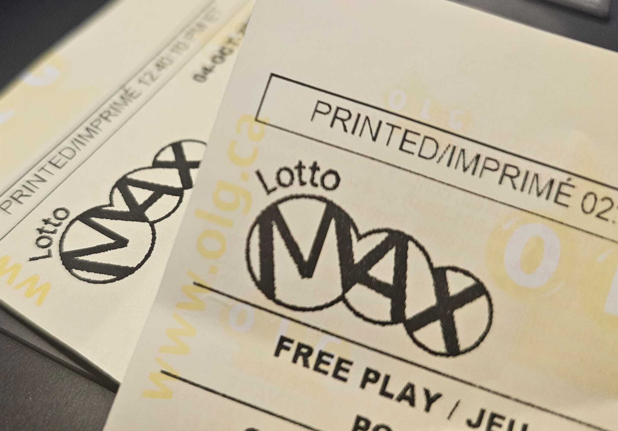 lotto max winning ticket ontario