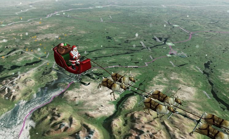 Santa Claus cleared for Ontario air space on Christmas Eve flight around the world